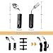 Adaptive Utensils Set-Stainless Steel Fork & Knife for Elderly, Disabled People, Parkinson’s, Arthritis, Hand Tremors, Weak Hand Grip & Handicapped, Arthritic Hands-Non Slip Handles (Black)