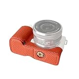 Daconovo ポータブルカメラ保護ケース レトロスタイル カメラケースホルダー キャリーバッグ 開口部底部デザイン For Sony ZVE10 カメラ用交換品