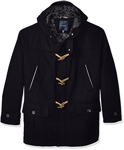 Image of Nautica Men's Wool Blend Peacoat - Double-Breasted Winter Coat, Regular, Big & Tall Sizes
