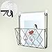 Imagen de QWORK® Revistero de Pared de Metal 26 x 25 cm