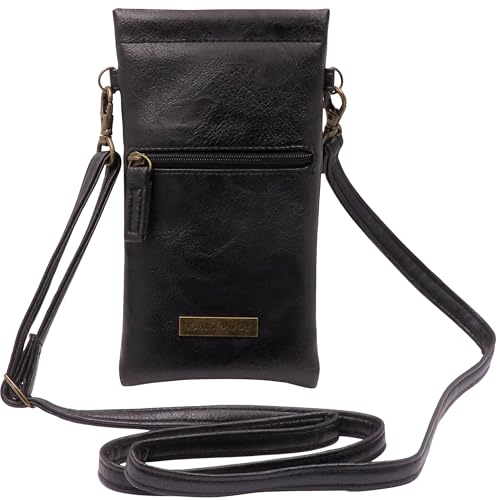 Image of MyEyeglassCase Soft Crossbody Sunglasses Case, Large to XL Squeeze Top Glasses Pouch, Women Eyeglass Holder Sleeve Travel Bag