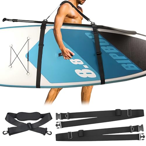 LUSAPYT Tracolla per Tavola da Surf Regolabile Cinghia da Trasporto SUP Accessori per Sup, Kayak, Stand Up Paddleboard, Canoa