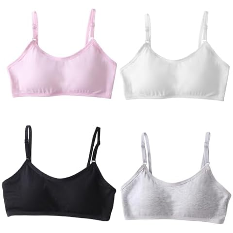 Hocklliy Girls Cotton Training Sports Bra Cover