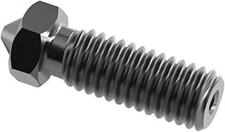 APAAZO Hardened Steel Volcano Nozzle 1.75mm M6 For High Temperature 3D Printing Carbon Fiber Filament Compatible With E3D Volcano Sidewinder X1 (Size : 0.5mm)