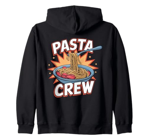 Pasta Crew Pun Spaghetti Italiani Cibo Italia Pasta Felpa con Cappuccio