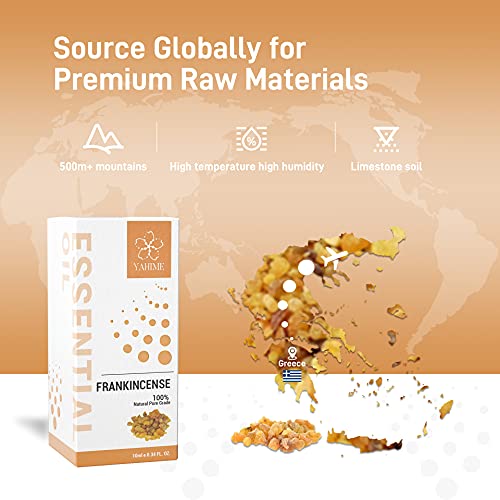 Asakuki Frankincense Essential Oil, Premium Quality Fragrance Oil For Diffusers, Candle Making, Skin Care, 10Ml #TOP3