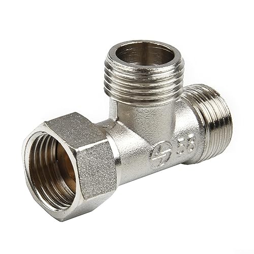Vanne adaptateur en T en cuivre G1/2", inverseur à 3 voies pour pulvérisateur de bidet, connecteur de tuyau de douche