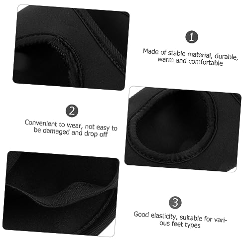 Cubrebotas de Ciclismo Invierno Antiviento Cálido Protector Medio Negro miniatura 5