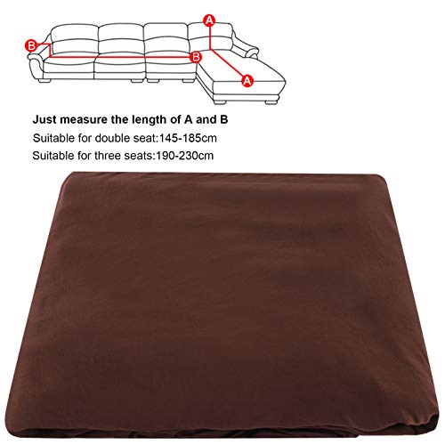 Housse de canapé élastique en forme de L canapé d'angle 3 + 2 places polyester