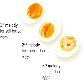 BeepEgg Basic Nightblue Egg Timer for Boiling Eggs Musical Egg Cooker for Soft, Medium, Hard Eggs Food Safe Singing Floating Egg Timer Egg Cooker for 3 Levels of Doneness - Brainstream