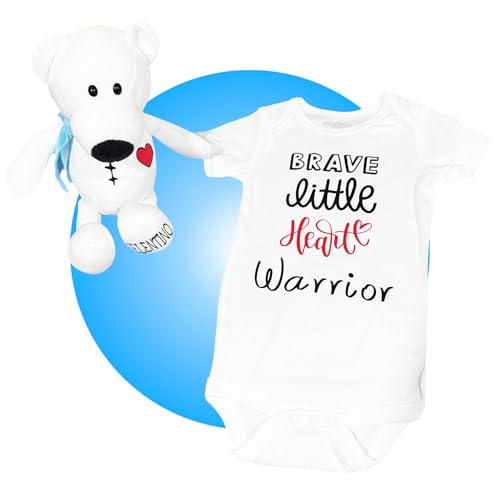 Personalized Heart Warrior CHD Bodysuits - CHD Awareness Baby Clothes - Open Heart Surgery Baby Gifts - Baby Heart Surgery Care Package - Get Well Soon Gift - Heartiversary Outfit