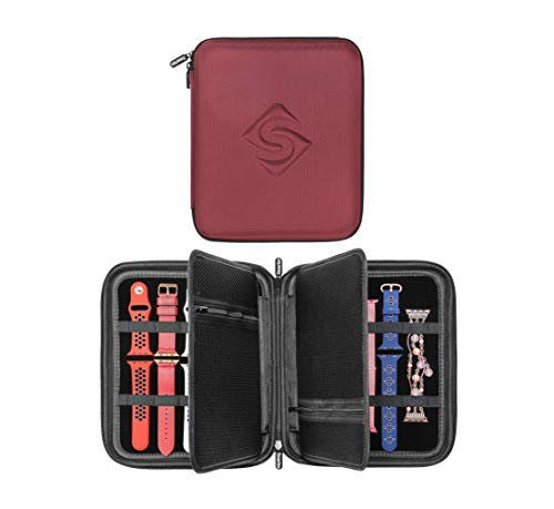 SMARTEC Smart Watch Bands & Accessories Travel/Storage Case, Stores 10+ Bands, Compatible