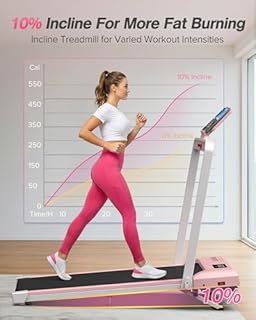 WELLFIT Foldable Treadmill with Incline, 320 LBS Capacity Walking Pad with Handle Bar, Portable Walking Pad Treadmills for Home, Under Desk Treadmill with App & Remote Control, Wide Belt, LED Display