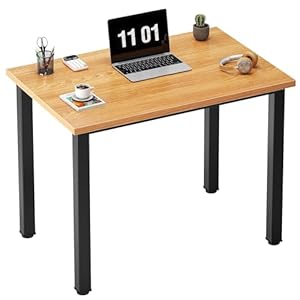 Need Computer Desk – 31.5 Inch Office Writing Work Study Kids Student Teacher Home Bedroom Table for Small Space, Teak