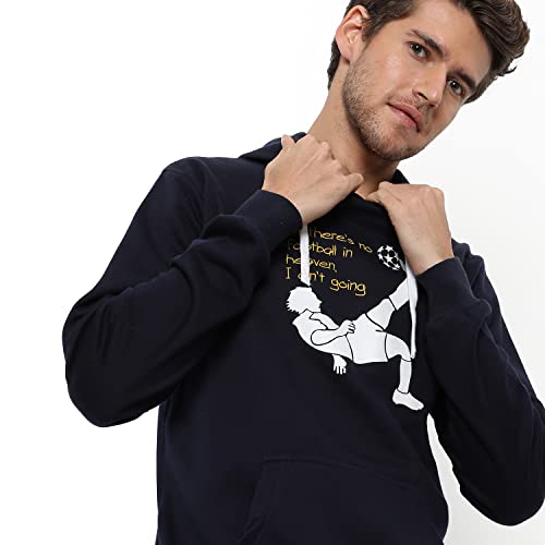 Image of CAHOOT Men's Printed Sweatshirt Regular Fit for Casual Wear | Full Sleeve | Cotton | Stylish Sweatshirt Crafted with Comfort Fit and High Performance for Everyday We