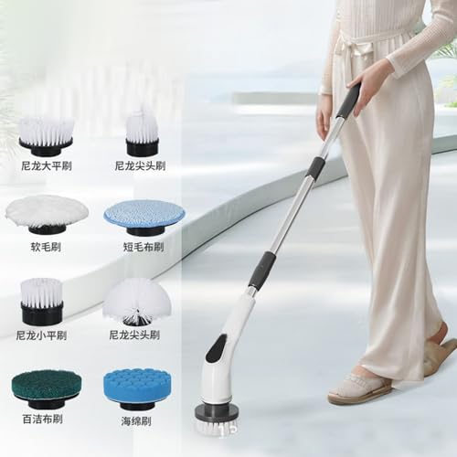 Brosse pour nettoyer le carrelage de douche sans effort grâce au manche long - 8