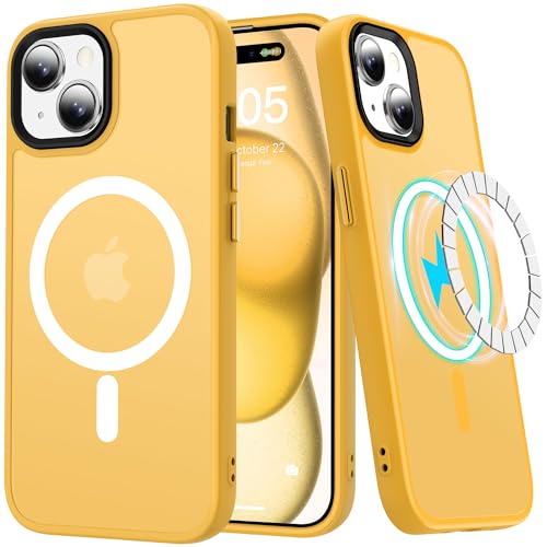 Coque iPhone 14 translucide mate LUMARKE magnétique et anti-choc pour homme et femme