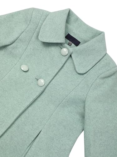 Image of CHKOKKO Girl's Wool Blend Stylish Standard Length Winter Wear Button Coat For Kids