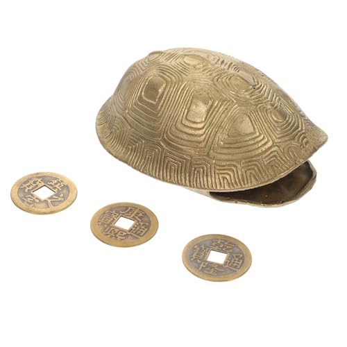 Porte-Bonheur en Coquille de Tortue Cuivre pour Chasser le Stress au Bureau Feng Shui