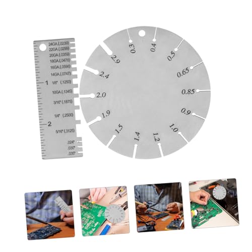 Conjunto de Calibradores para Medir Grosor de Alambres y Láminas de Acero miniatura 7
