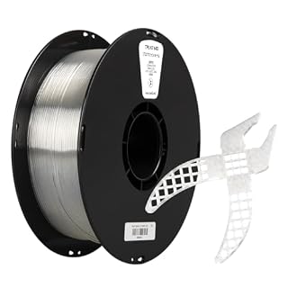 kexcelled 3Dプリンター TPUフィラメント 64D 1.75mm径 正味量1KG(2.2LB) 寸法精度+/-0.05mm 柔軟性も耐久性も優れる新型素材 透明色