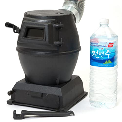 JIADUOFU Gusseiser Outdoor- Herd, tragbarer Holzofen, Zeltofen, feuerstelle Raketenofen Mini Campingofen Zelthitzer Für Camping Mit Schornsteinpfeife Garten Feuer- ofen Kessel