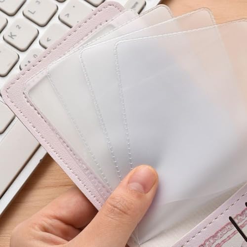 Cute Picnic Rabbit Bear Print Card Holder Kitten Large Capacity Mini Wallet Multi-Card Holder Small Card Case Campus Card3