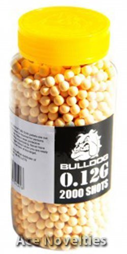 Bulldog - Bolas para pistola de aire comprimido (6 mm, 2000 unidades, 0,12 g)