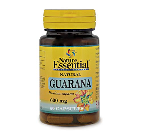 Nature Essential - Guaraná 600 Mg De Paullinia Cupana - 50 Cápsulas - Favorece El Tránsito Intestinal - Ayuda A Generar Energía Y A Combatir La Fatiga