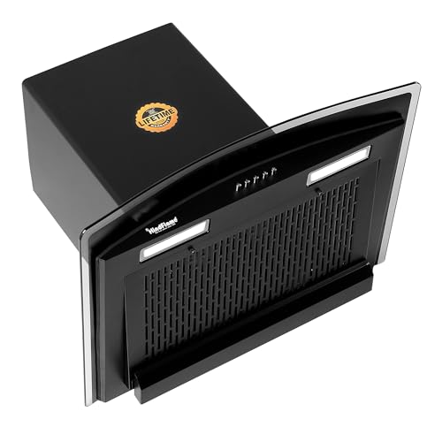 Image of Magnum SL 60 cm Kitchen Chimney, Auto Clean, Filterless, Powerful Suction, Wall-Mounted Chimney with Touch Control & 4-Year Motor Warranty (Black)