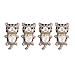 Aqiong Hibeilinq 4pcs / Set Nette Schlafenkatze Resin Crafts DIY Fertigkeit-Dekoration Zubehör Mini-Miniatur-Garten-Dekor Ornament Kätzchen Spielzeug-Geschenk Bastelmaterial (Size : C)