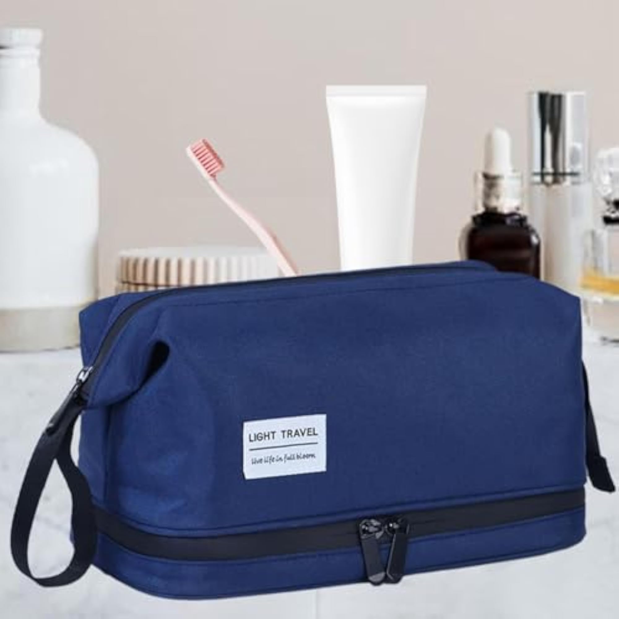 Large Makeup Bag Pouch, Cosmetic Organizer for Travel