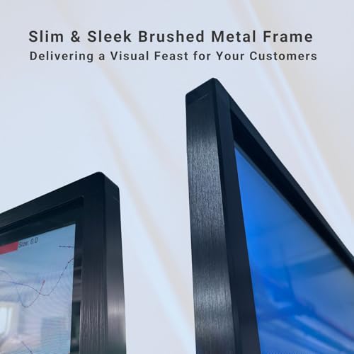 JASZDOT Digital Signage Display, LCD Screen Digital Kiosks & Interactive Displays 4K Totem Floor Standing Auto AD Player with USB/HDMI/WiFi Android OS(32\'\' Non-Touch)