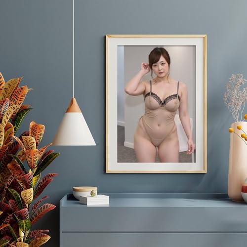 水卜麻美 (74)ポスターキャンバスの現代様式の部屋の装飾の版画掛かる絵画室内装飾の家のアートワーク60*90（cm） [5]