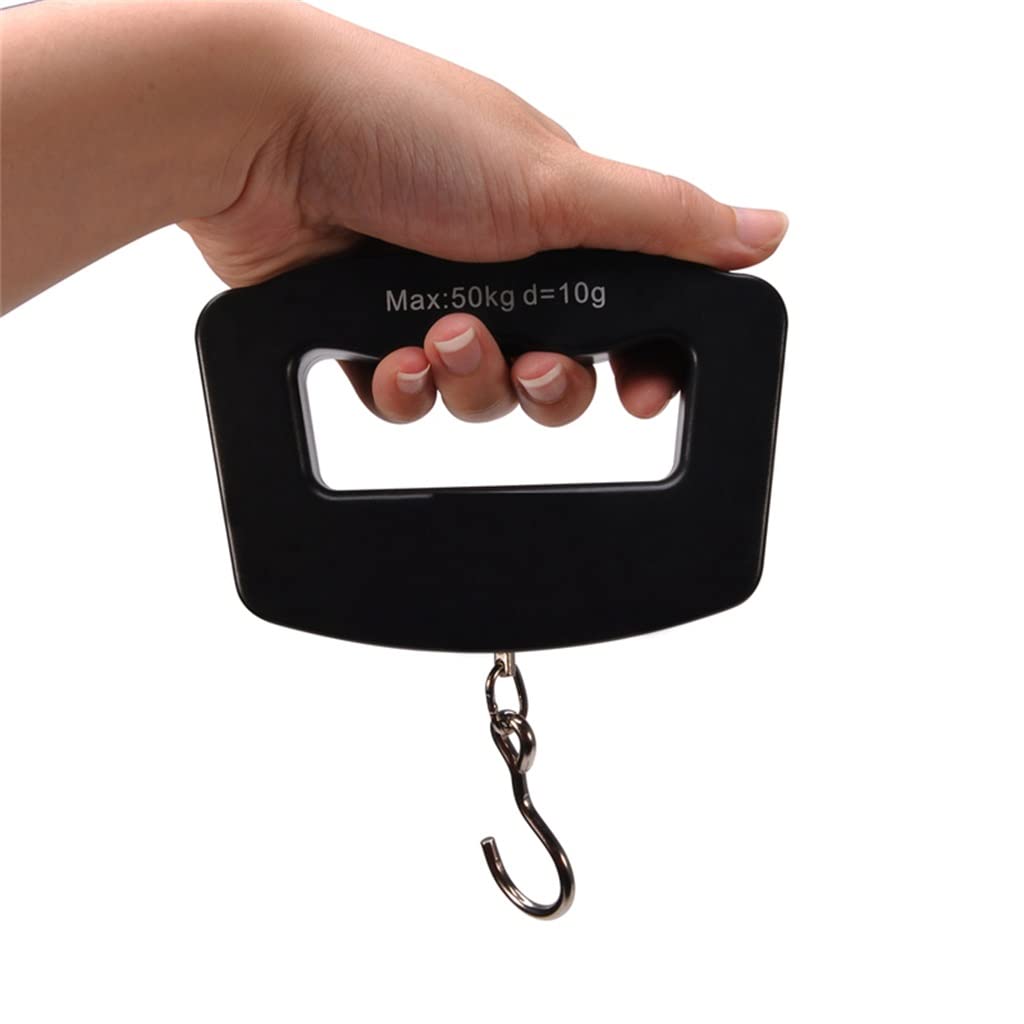 Electronic Scales 50Kg *10g Digital Hand Held Fish Hook Hanging Weigh Scale Portable Luggage Balance LED Display