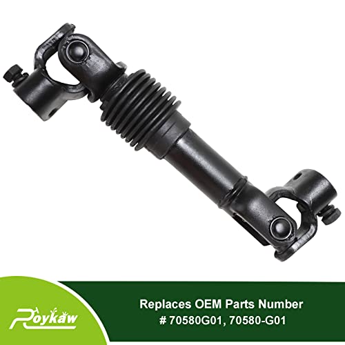 Roykaw EZGO TXT Intermediate Steering Shaft Steering Yoke for 2001-Up Golf Cart, Replaces OEM # 70580G01, 70580-G01