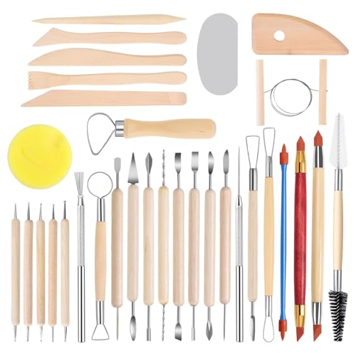 xolear 32 Pièces Outils Argile Autodurcissante avec Sac