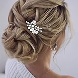Material: Brautstifte für Haare besteht aus Legierungsblumen und Kristall. Es ist von guter Qualität und nicht leicht zu fallen.