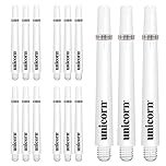 Unicorn Dart Shafts | Gripper 3 Value Pack | Durable Nylon | White | 15 Stems | Short 34.4 mm