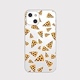 iPhone 13 (6.1 inch) Case,Blingy's Fun Food Design Transparent Clear Soft TPU Protective Case...
