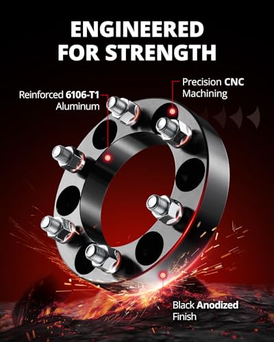 Image of EVIL ENERGY 6x5.5 Wheel Spacers 1 inch, 108mm Bore Not Hubcentric M14x1.5 Studs
