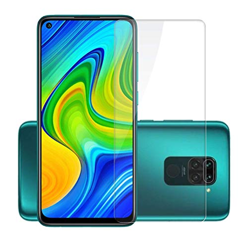 Image of dd son case friendly tempered glass for redmi note 9 (2020) [full screen coverage except edges] transparent