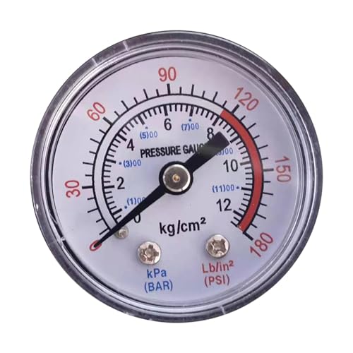 Manomètre de pression compresseur d'air 1/8 NPT pour atelier