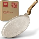 ULTRACHEF Crepera con Revestimiento Antiadherente de Piedra de Alemania 100% libre de PFOA, Comal de Cocina. Blanco, 28 cm.
