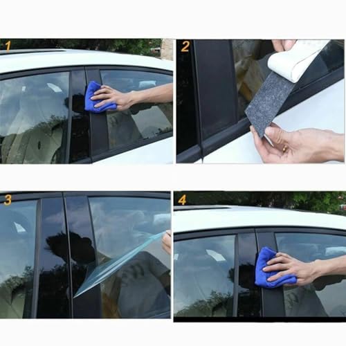 Pegatinas de pilares para coche compatibles con Toyota Corolla Cross 2020-2023, accesorios exteriores 2