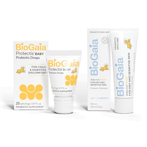 BioGaia Protectis Baby Probiotic Drops | Baby Essentials for Colic & Gas Relief | Safe for Newborns | Ease Crying, Fussing, Colic, Gas, Spit-ups & Constipation | No Dairy, Soy & Gluten | 5mL