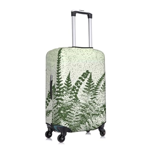 Natural Plant Fern Leaf Print Luggage Suitcase Covers Elastic Washable Luggage Protector Luggage Covers For Suitcase3