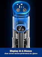 VOKENE Cordless Vacuum Cleaner, 8 in 1 Powerful Suction Lightweight Vacuum Cleaner for Home, LED Display, 3 Suction Modes, 45Mins Detachable Battery Vacuum for Hard Floor Carpet Pet Hair (Blue) — image 6