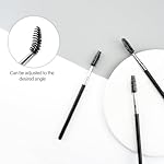 Quacc 3 PCS Eyelash Brush Portable Eye Brush Eyebrow Brush Reusable for Eyelash Extension Makeup, Lifting Eyebrow (Black) - Image 5