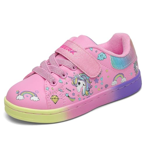 GEERX Toddler Girl Shoe Lightweight Casual Adjustable Strap Cute